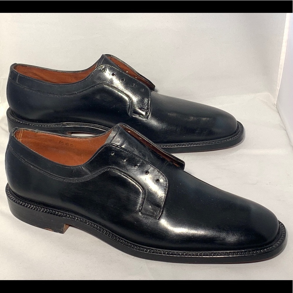 Alan McAfee vintage black leather Oxford 11.5 C